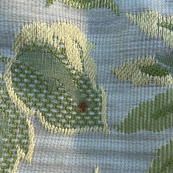 Gorgeous Silk Floral Brocade Yellow & Green Fabric - Picture 7 of 9